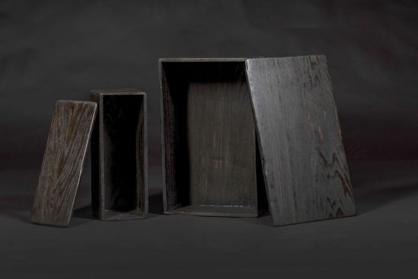 Bog oak one glass box - Image 2