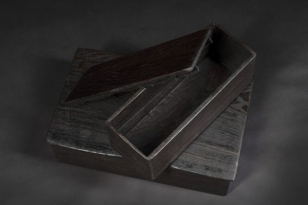 Bog oak one glass box - Image 4