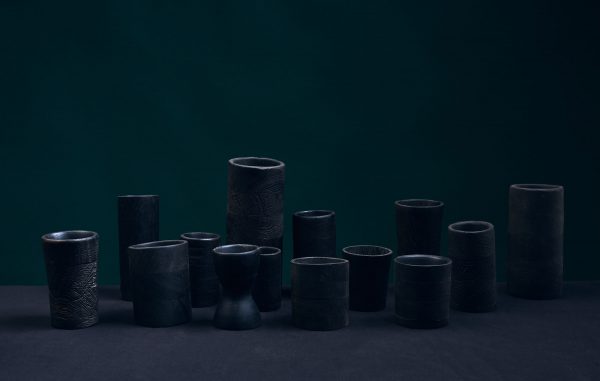Bog Oak Cylinder Glasses