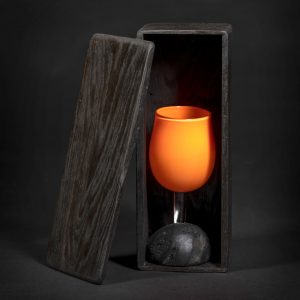 Bog oak one glass box