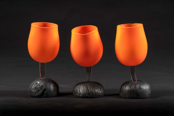 Bog oak Glass Orange