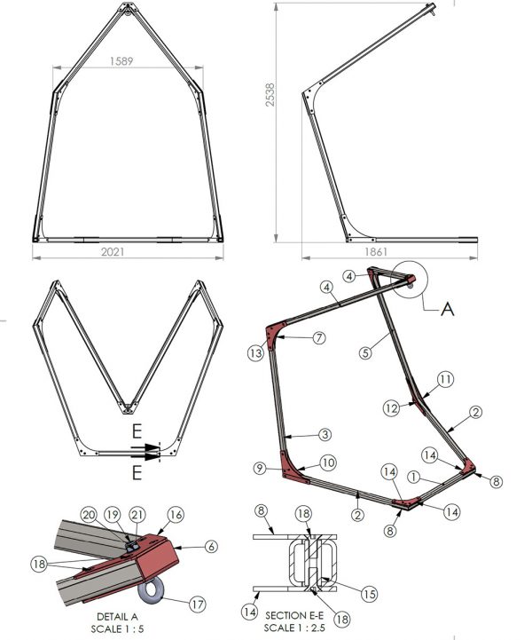 Metal holder for nest chair - Image 5